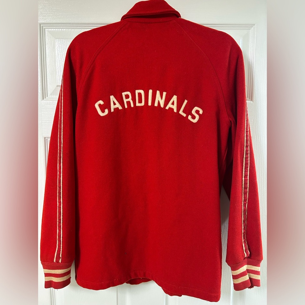 VINTAGE Wool Cardinals Jacket
